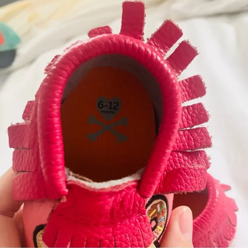 Tokidoki Itzy Ritzy Pink Embroidered Moccasins